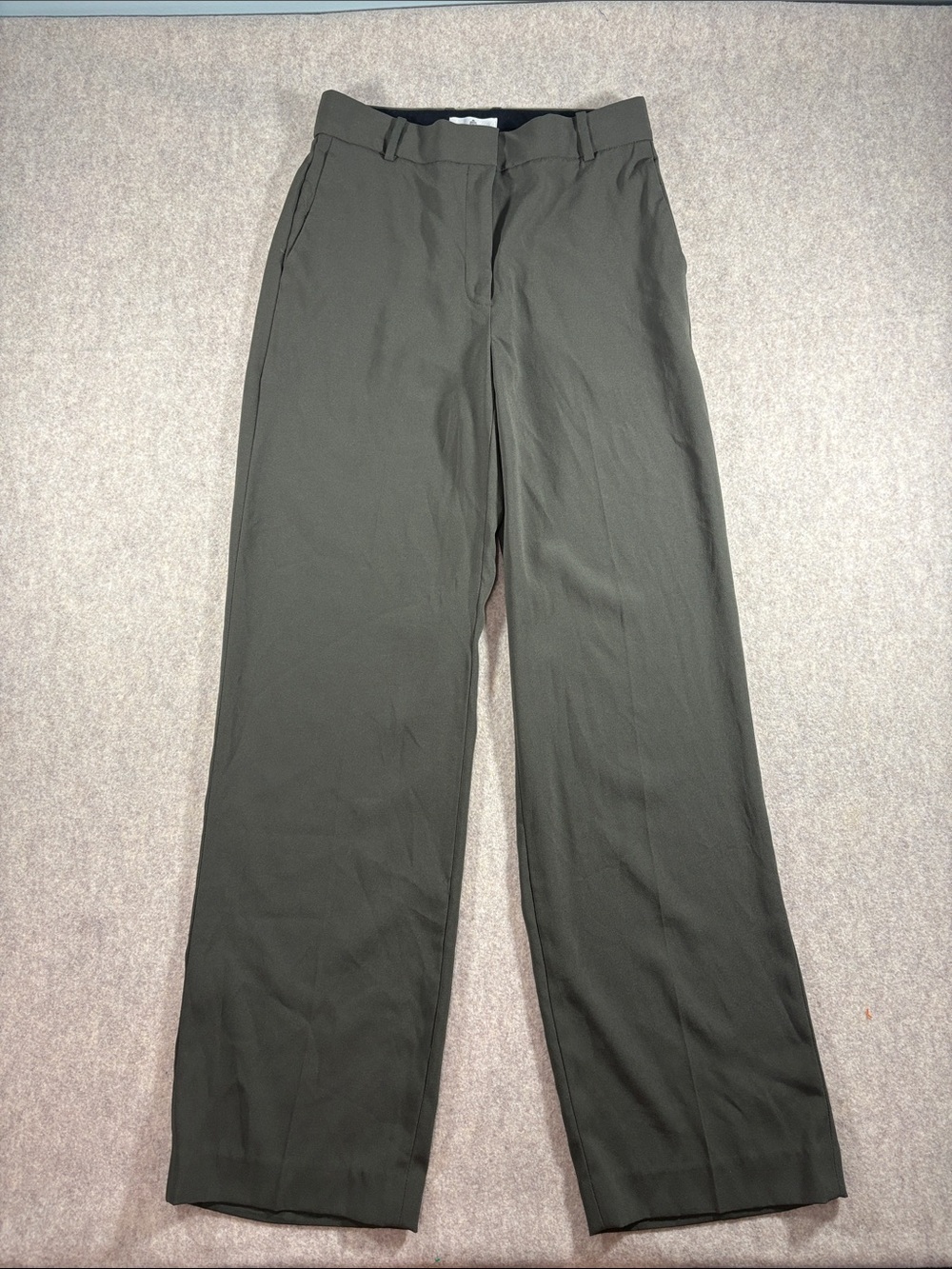Aritzia Babaton Agency High Rise Tailored Trousers Mirror Crepe size 4